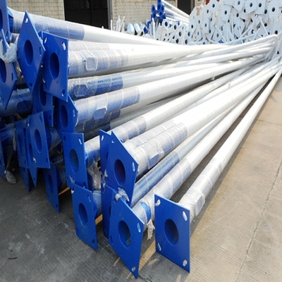 New Style White Outdoor Galvanized Street Light Pole 2.5m 3m 4m 5m 6m Cast Aluminum Street Light Pole