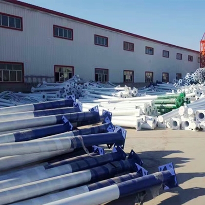 New Style White Outdoor Galvanized Street Light Pole 2.5m 3m 4m 5m 6m Cast Aluminum Street Light Pole